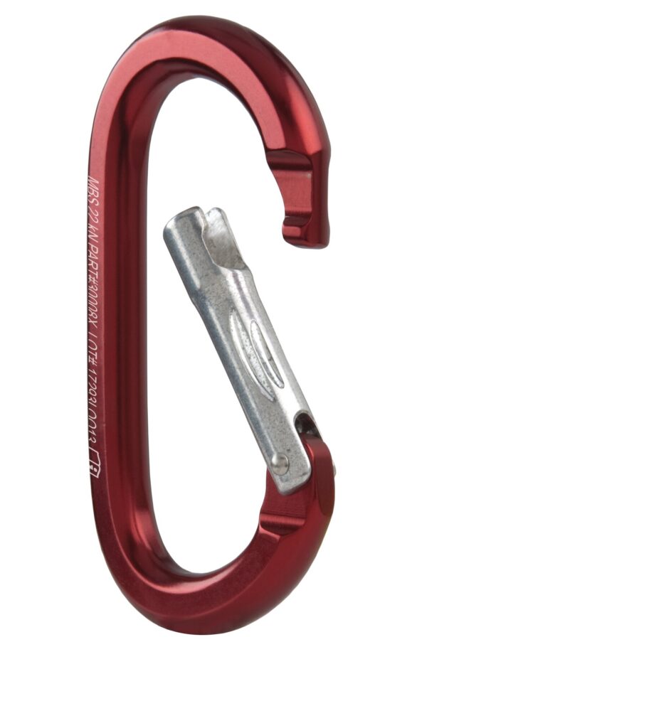 Aluminum Oval Carabiner - Key Lock Non Locking